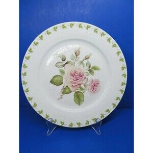 Portmeirion Studio Pink Rose 10 1/2" Dinner Plate